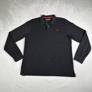 Prince & Fox Polo Shirt Men Size XL Long Sleeve Cotton Blend Embroidered Logo
